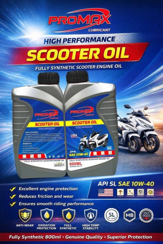 PROMAX សម្រាប់ម៉ូតូអូតូ 10W-40 0.80L