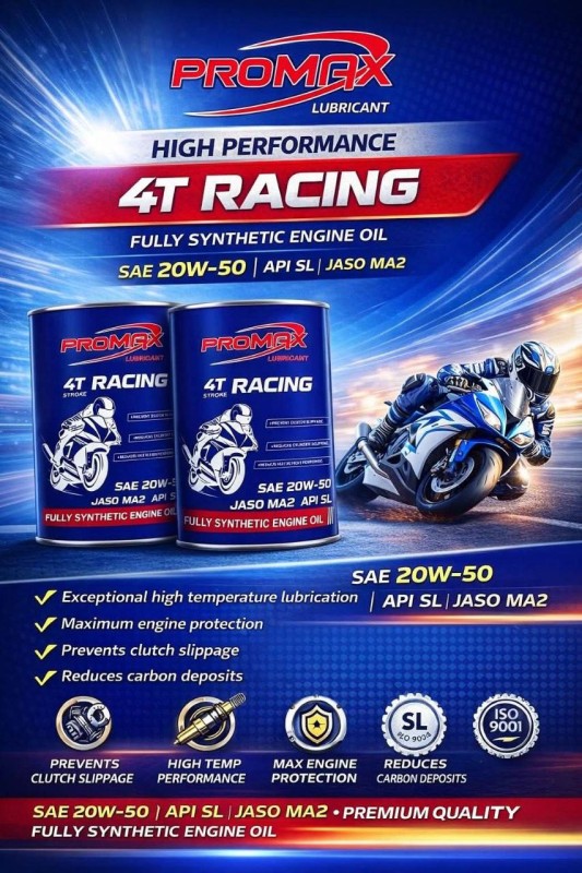 PROMAX សម្រាប់ម៉ូតូធំ 4លេខ 20W-40 0.80L